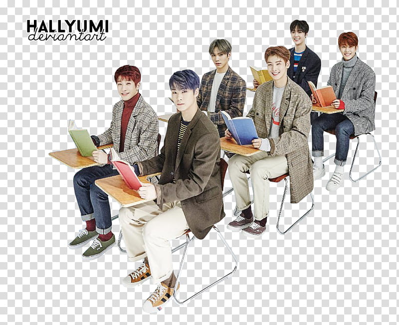 ASTRO th Mini Album Dream Part , Hallyumi band sitting on chair transparent background PNG clipart