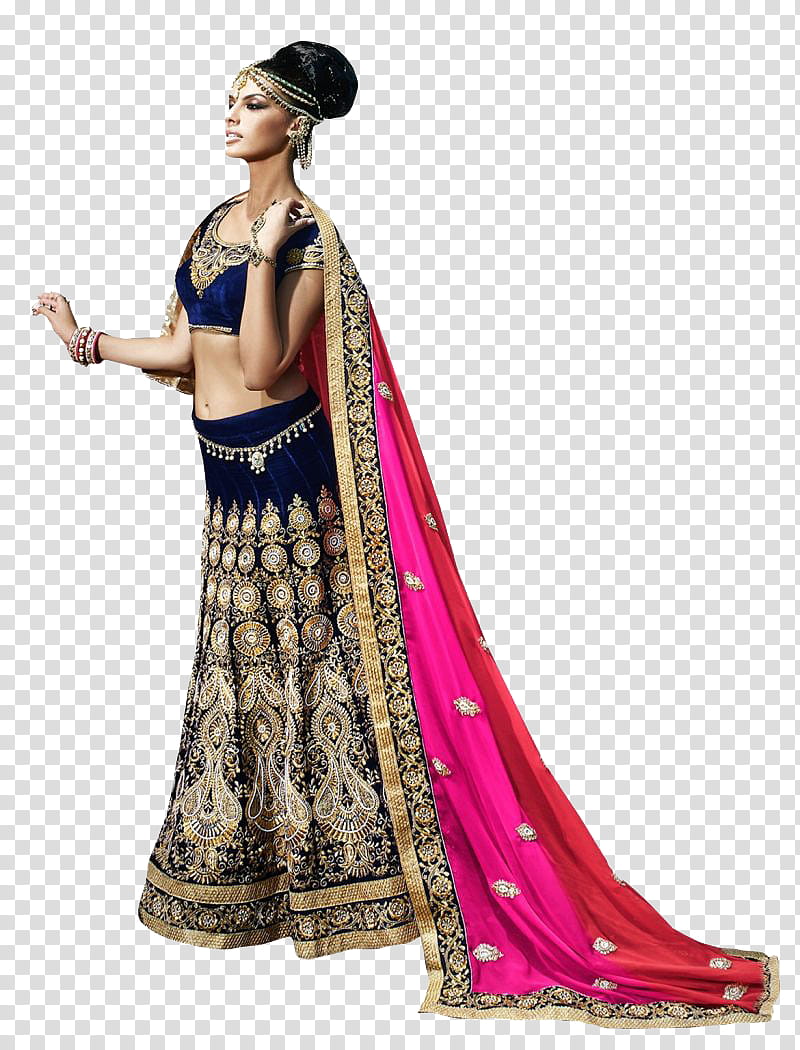 India Design, Choli, Lehenga, Sari, Lehengastyle Saree, Silk, Clothing, Dress transparent background PNG clipart