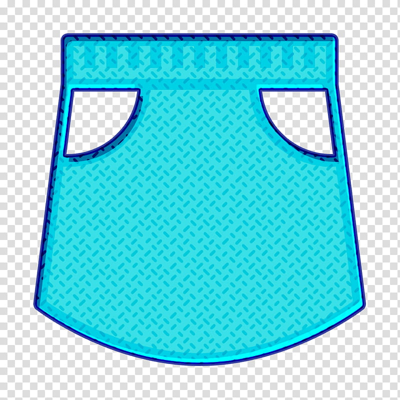 Garment icon Skirt icon Clothes icon, Turquoise transparent background PNG clipart