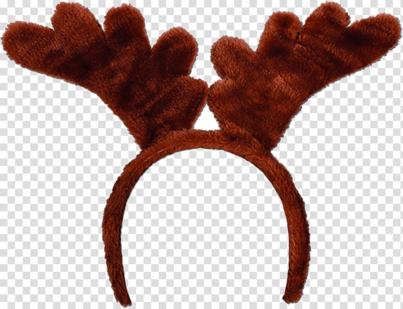 Santa Hats and Reindeer Antlers s, brown reindeer head band transparent background PNG clipart