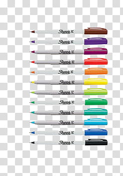 Surprise, assorted-color Sharpie marker pen lot transparent background PNG clipart