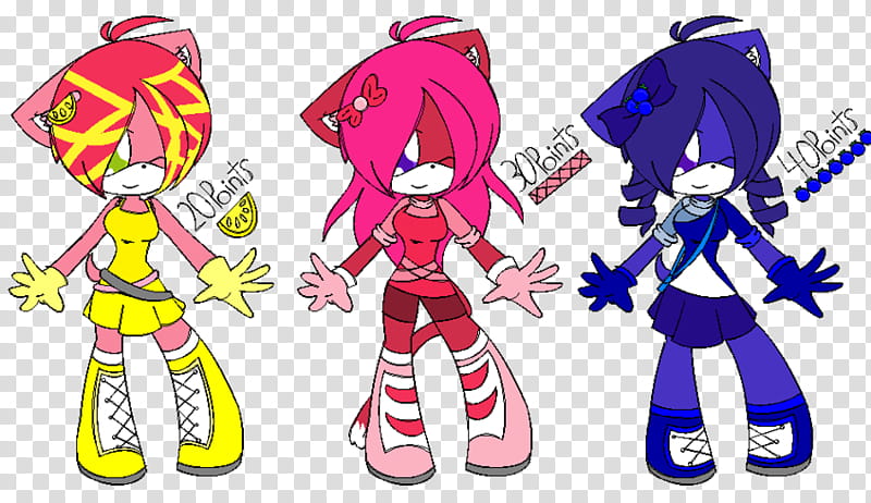 .:::Sonic Sweet Heart Adoptable Girls:::. transparent background PNG clipart