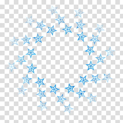 blue stars transparent background PNG clipart