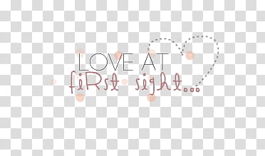 love at first sight text transparent background PNG clipart
