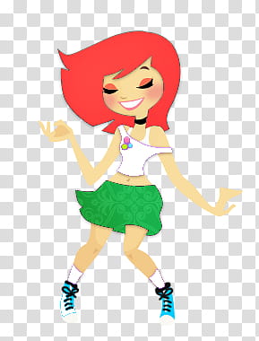 Nenitas, woman wearing white shirt and green skirt illustration transparent background PNG clipart