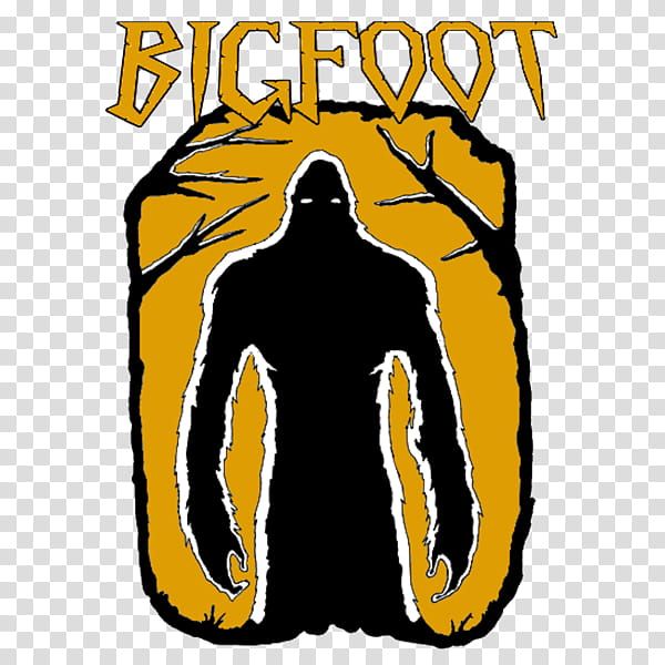 graphy Logo, Bigfoot, Drawing, Cryptozoology, Yeti, Footprint, Yellow, Text transparent background PNG clipart