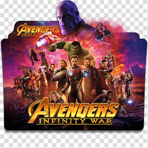 Avengers Infinity War  Folder Icon Pack, Avengers Infinity War v transparent background PNG clipart