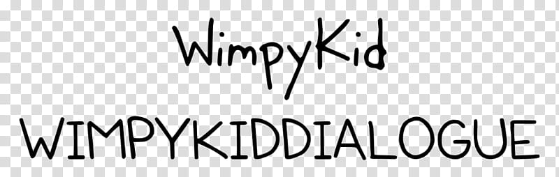 Diary of a Wimpy Kid official fonts transparent background PNG clipart