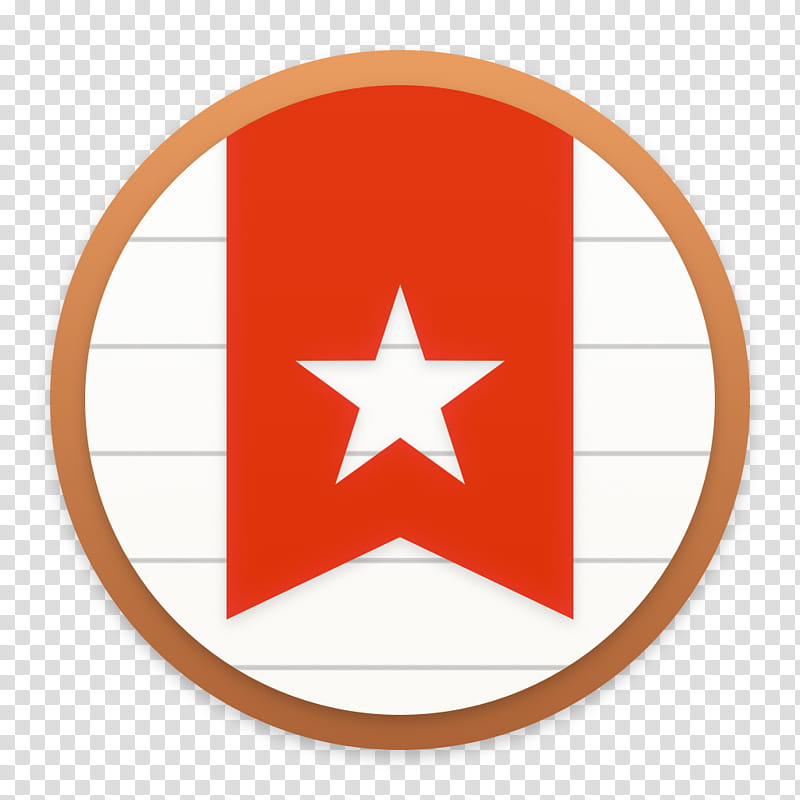 Clay OS  A macOS Icon, Wunderlist, white and red star transparent background PNG clipart