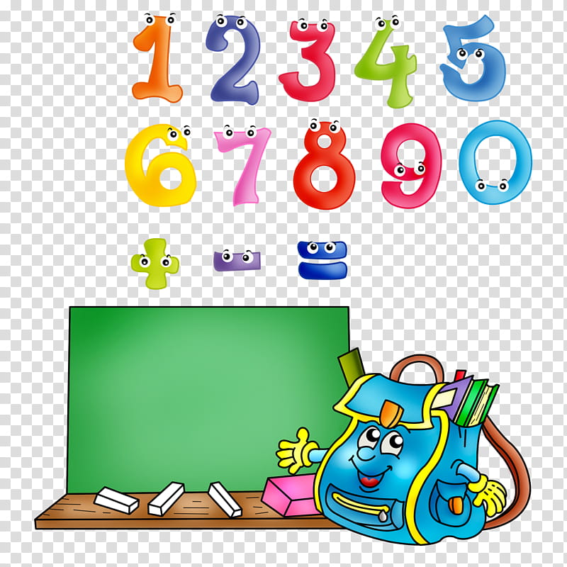 Cartoon School, School
, Mathematics, Learning, Text, Number transparent background PNG clipart