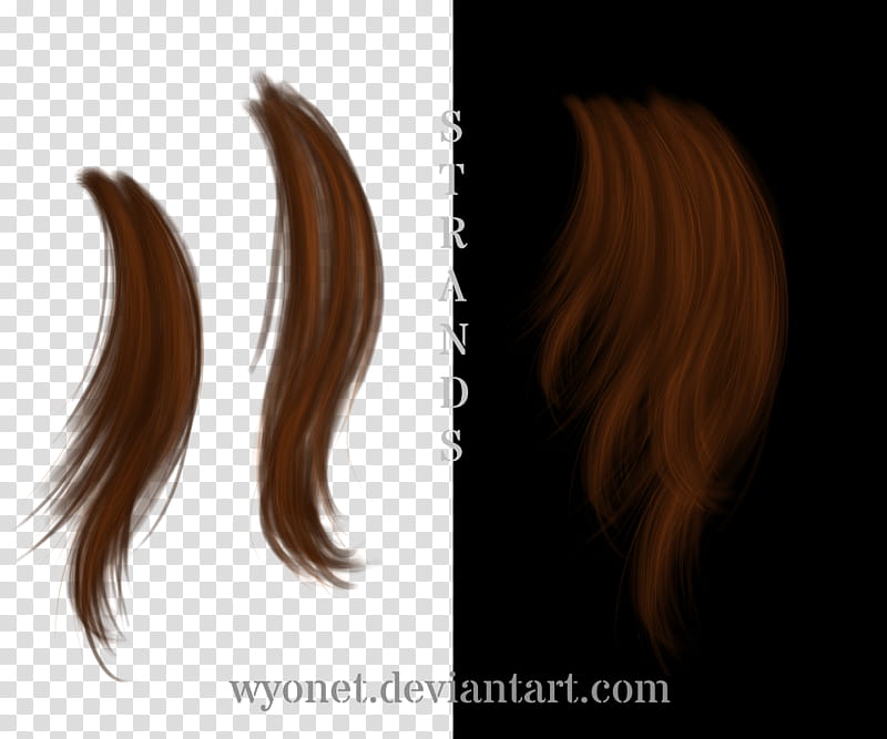 hair strands, brown hair illustration transparent background PNG clipart