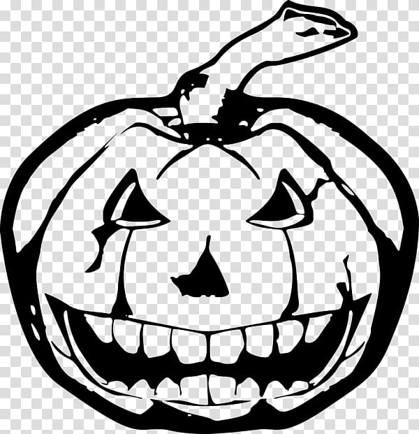 Pumpkin, White, Black, Facial Expression, Head, Blackandwhite, Line Art, Smile transparent background PNG clipart