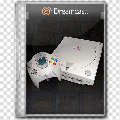 Console Series, closed Dreamcast case transparent background PNG clipart