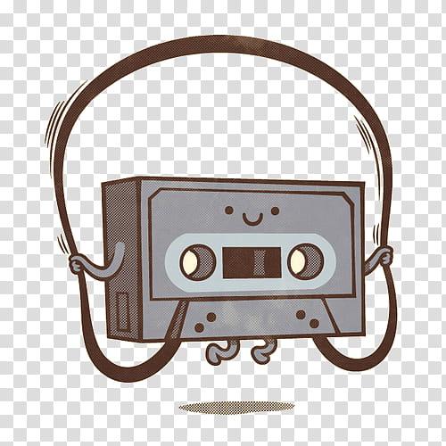 Super  , gray cassette player illustration transparent background PNG clipart