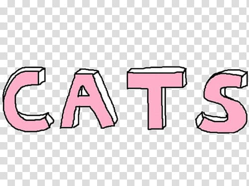 , illustration of pink cats text transparent background PNG clipart