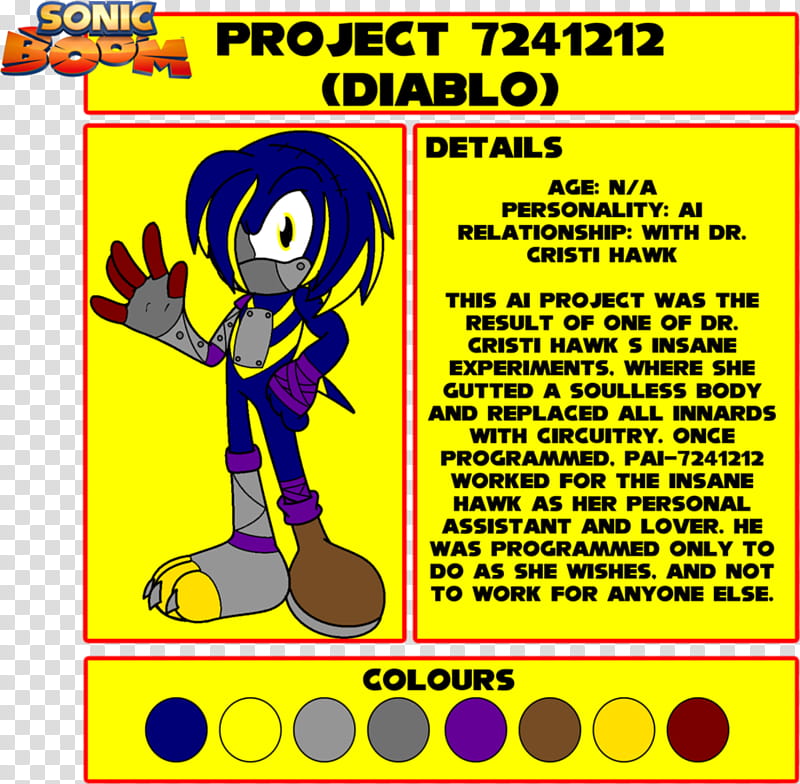 Sonic Boom: Project AI  (Diablo) transparent background PNG clipart