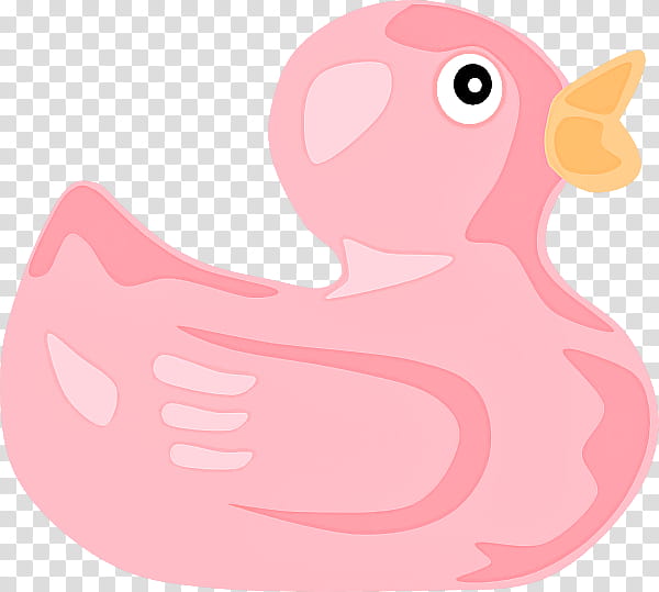 pink bird rubber ducky water bird, Ducks Geese And Swans, Live transparent background PNG clipart