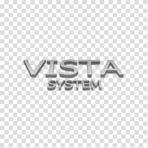 Flext Icons, Windows Vista, Vista System text transparent background PNG clipart