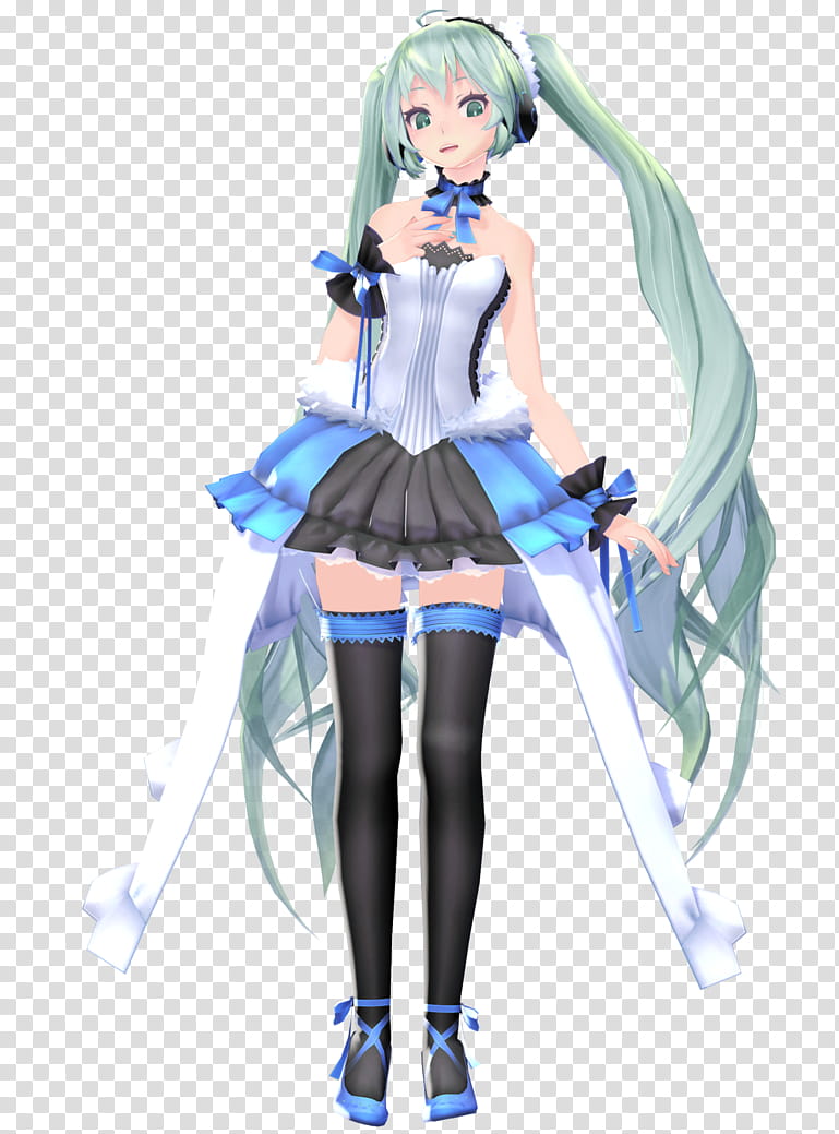 :DL: TDA Type Miku, female anime character transparent background PNG clipart