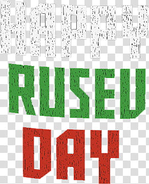 Happy Rusev Day Logo transparent background PNG clipart