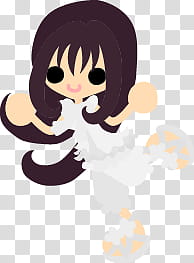 The icons of cute girls in cute dress, asaagao-girl- transparent background PNG clipart