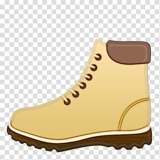 Shoe Footwear, Boot, Crosstraining, Walking, Yellow, Beige, Hiking Boot, Brown transparent background PNG clipart