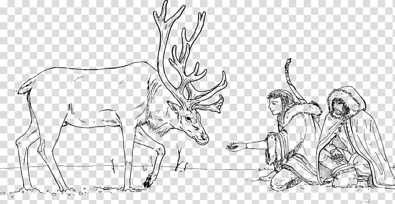 Legolas and Estel Christmas, moose illustration transparent background PNG clipart