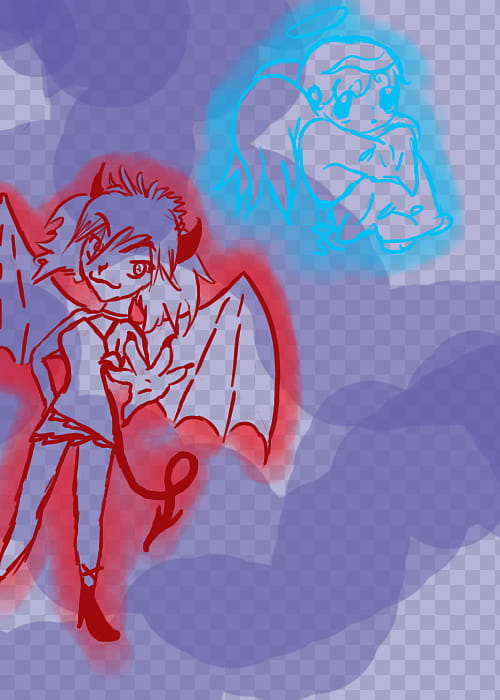 Angelic devil, devilish angel transparent background PNG clipart
