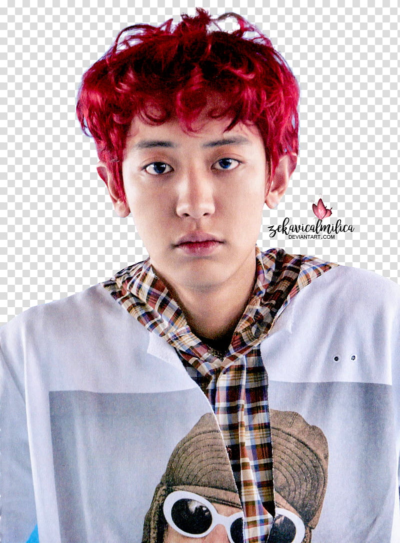 EXO Chanyeol Lucky One, men's white top transparent background PNG clipart