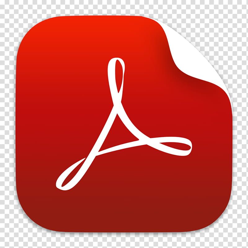 iOS style Adobe icons, PDF iOS(red) transparent background PNG clipart