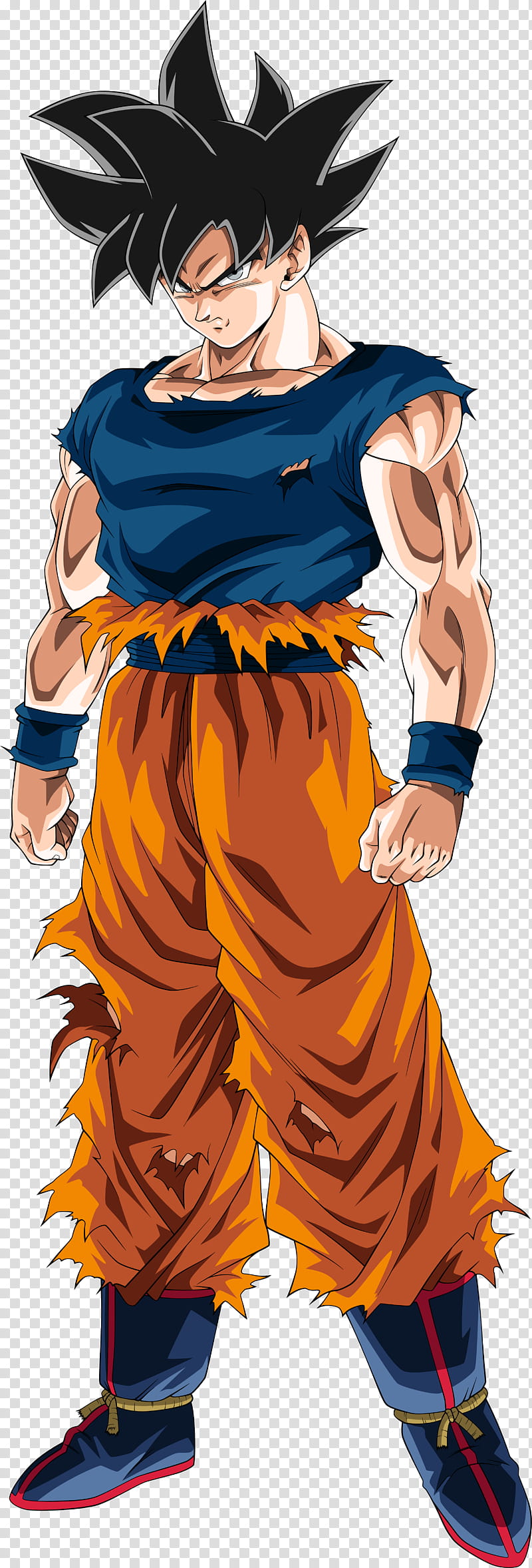 Goku Ultra Instinct Full Body W Suit transparent background PNG clipart |  HiClipart