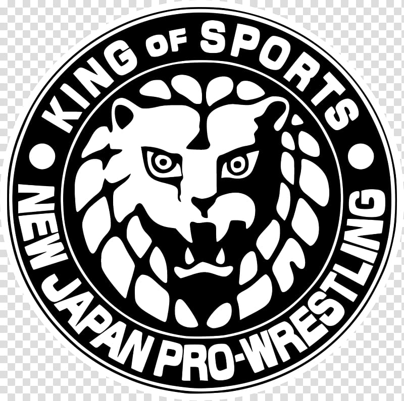 New Japan Pro Wrestling Logo Black And White transparent background PNG clipart