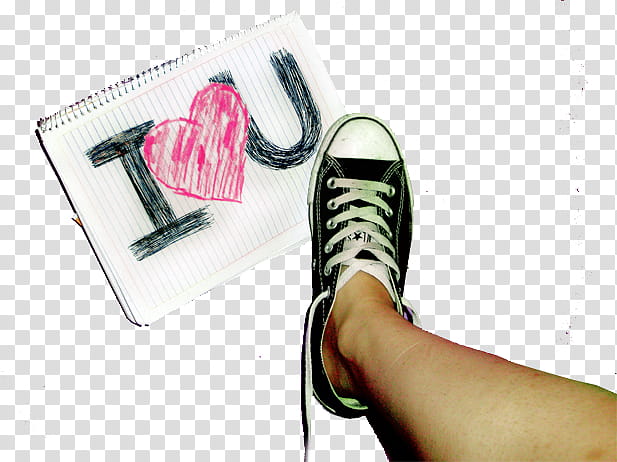 , person wearing black lace-up low-top sneaker on notebook transparent background PNG clipart