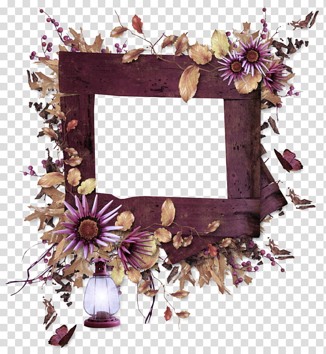 frame, Frame, Purple, Interior Design, Plant, Twig, Mirror transparent background PNG clipart