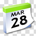 WinXP ICal, March  calendar icon transparent background PNG clipart