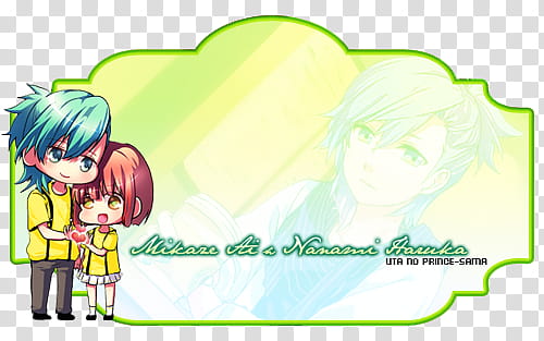 Mikaze Ai x Nanami | Uta No Prince-sama | Banner transparent background PNG clipart