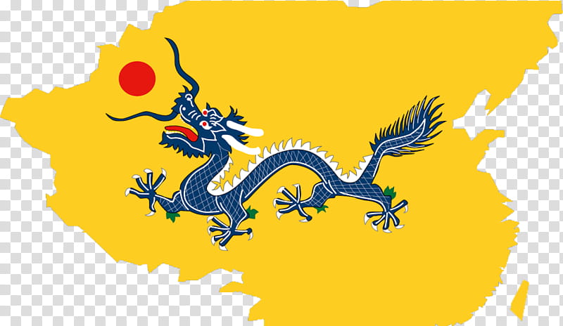 Chinese Dragon, Qing Dynasty, Manchuria, Flag Of The Qing Dynasty, National Flag, Flag Of China, Empire Of The Great Qing, Empire Of China transparent background PNG clipart