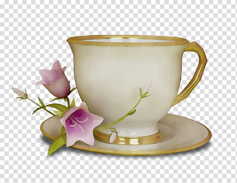 Watercolor Flower, Paint, Wet Ink, Coffee Cup, Teacup, Espresso, Cafe, Ristretto transparent background PNG clipart