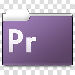 CS Work Folders, Adobe Premier Pro folder icon transparent background PNG clipart