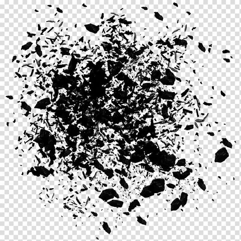 Explosion Debris Effect, black stained glass transparent background PNG clipart