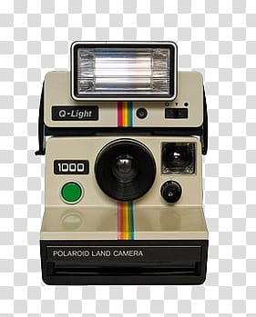 polaroid camera beige