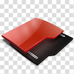 ProRED, two red and black computer folders transparent background PNG clipart