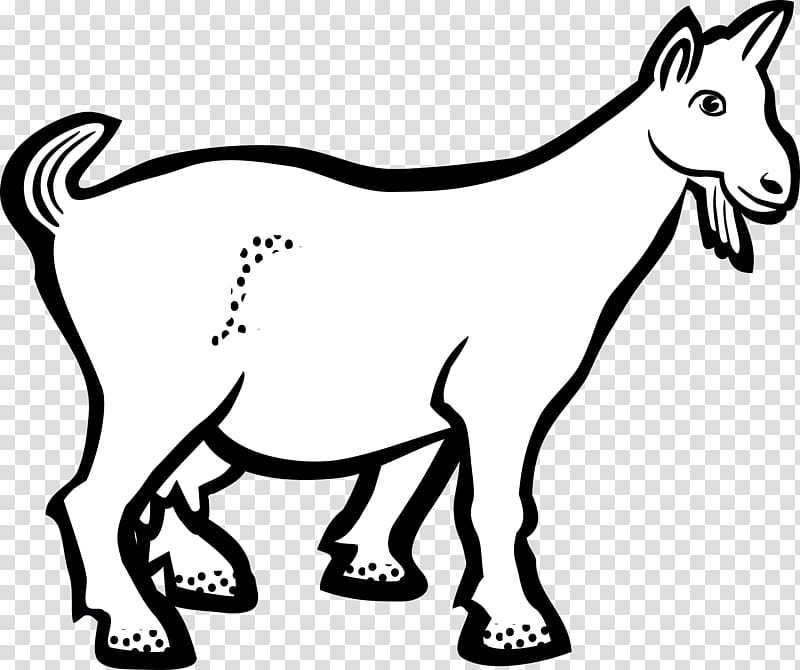 Drawing Of Family, Goat, Line Art, White, Animal Figure, Wildlife, Head, Tail transparent background PNG clipart