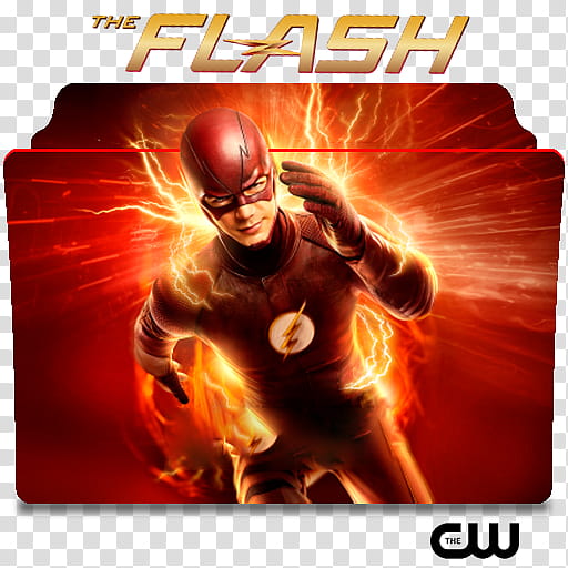 The Flash series and season folder icons, The Flash ( transparent background PNG clipart