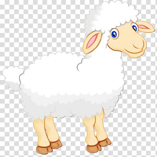 sheep sheep animal figure, Watercolor, Paint, Wet Ink, Cartoon, Nose, Goats, Live transparent background PNG clipart