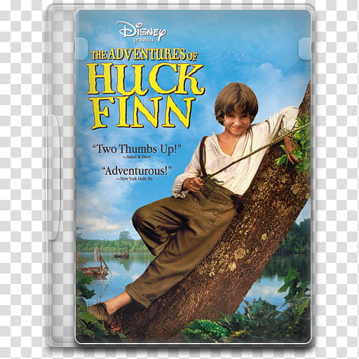 Movie Icon Mega , The Adventures of Huck Finn, Disney The Adventures of Huck Finn DVD case transparent background PNG clipart