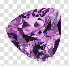 gemstones, triangular purple gemstone transparent background PNG clipart
