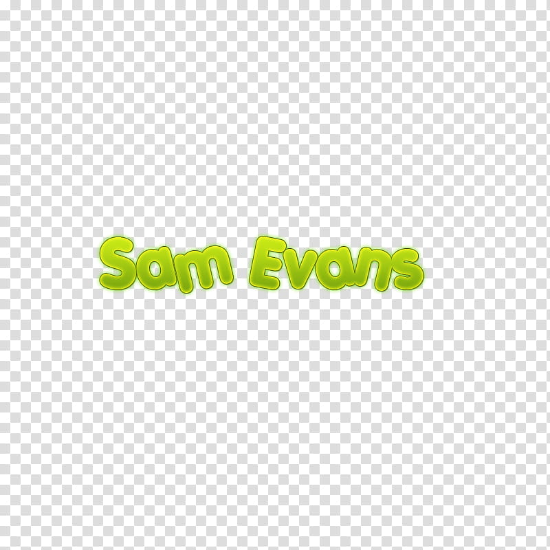 nombres personajes glee, Sam Evans text transparent background PNG clipart