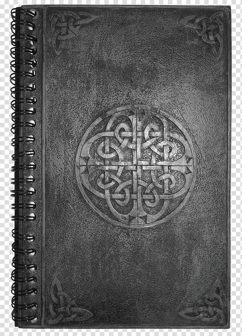 Book  UPDATE Clear Cut, black spiral notebook transparent background PNG clipart