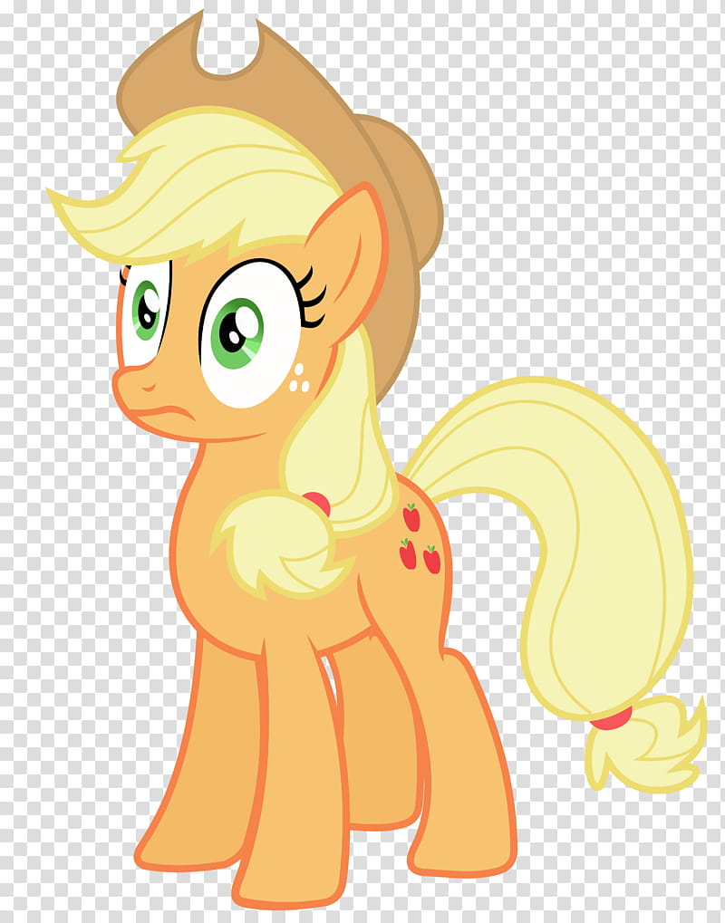 Applejack Shocked, My Little Pony La Magia character transparent background PNG clipart